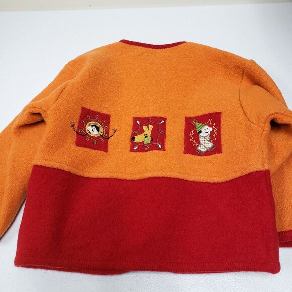 Petits Juniors DPAM Girls Wool Sweater Cardigan Size 6 - Picture 3 of 10